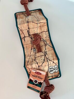 MuttNation On The Road Map Tug Dog Rope Toy Combo